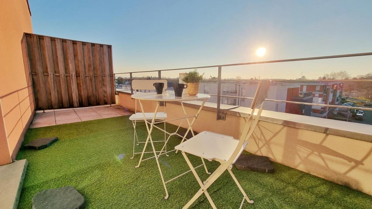 Le Smart - Parking - Terrasse - Wifi - Mulhouse - Relax Bnb Pfastatt 外观 照片